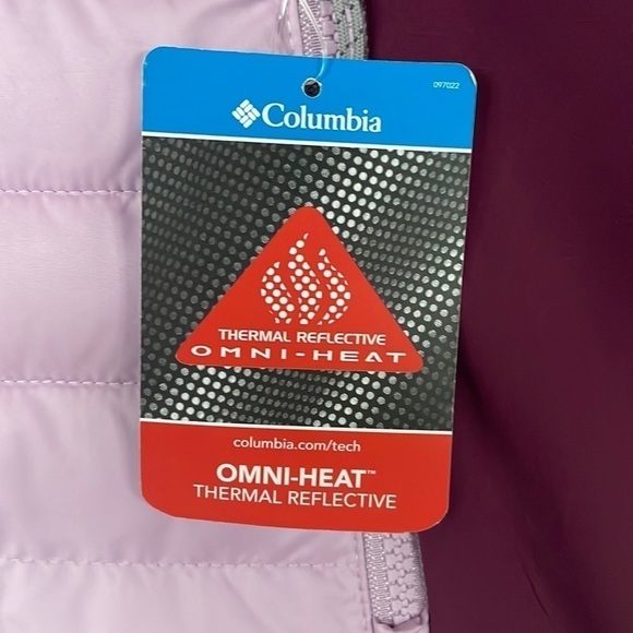 Brand New Columbia Thermal Reflective Omni-Heat Powder Lite Hybrid Hooded Jacket - Picture 9 of 13